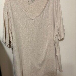 Womens Terra Sky v neck t shirt size XXL